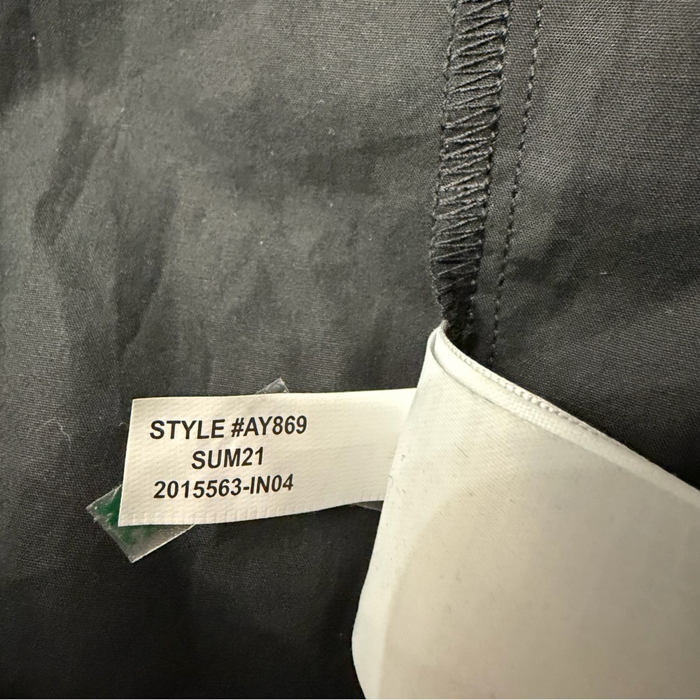 J. Crew tie back tiered cotton poplin black midi dress 23812 - Picture 12 of 13